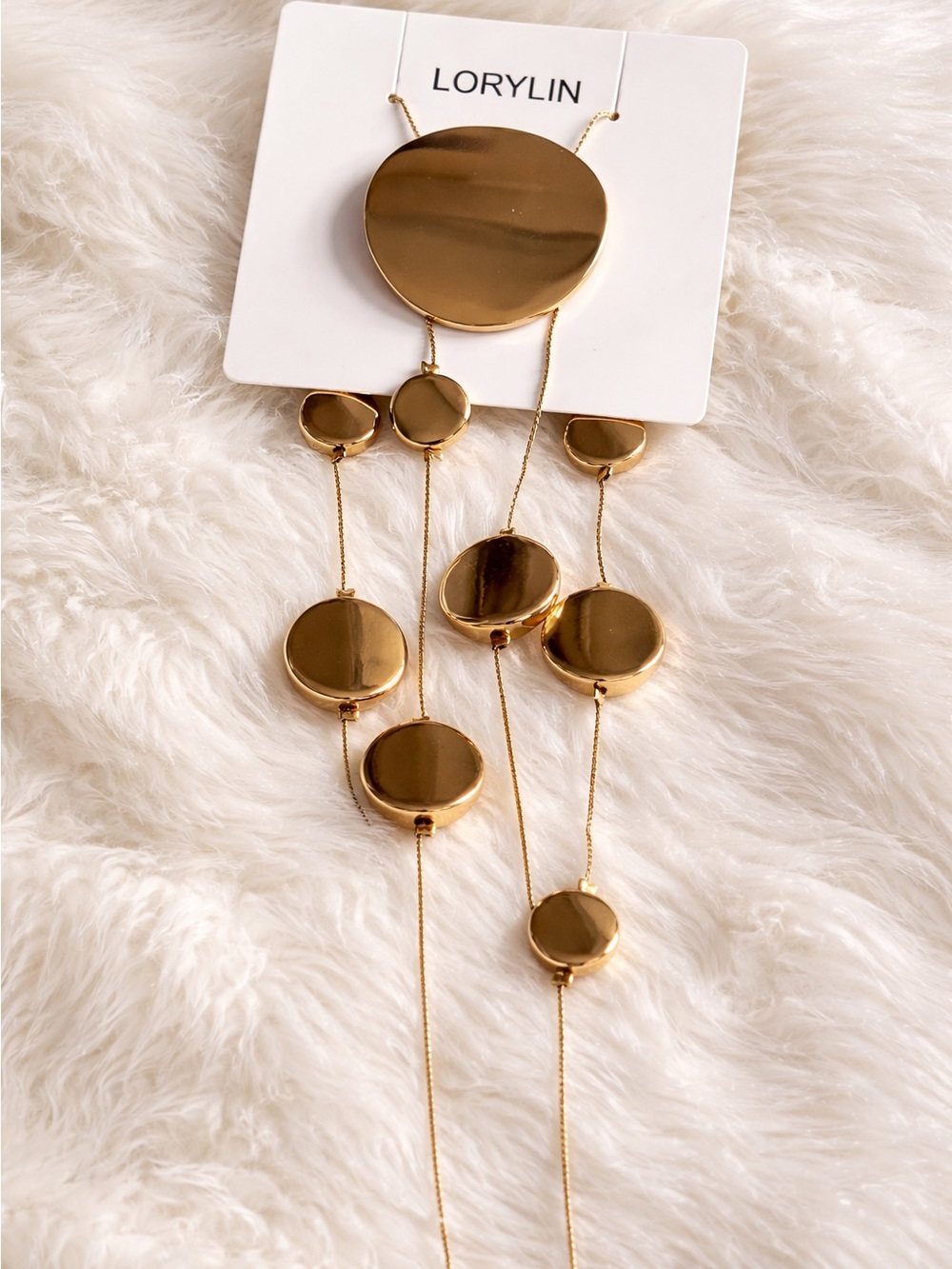 Lorylin Gold Disc Layered Necklace